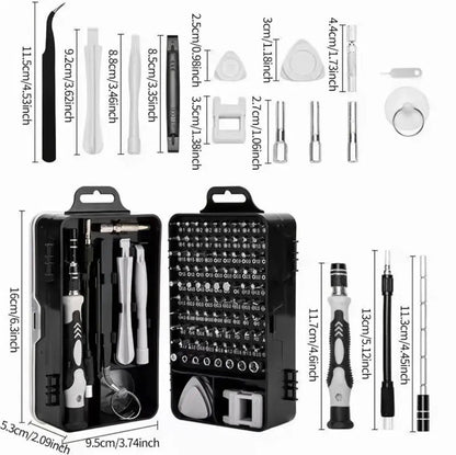 115 pcs Car Precision Screwdriver | Repair Tool Kit | Multi-functional Screw Kit