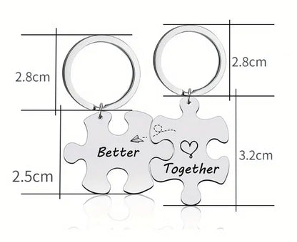 Celebrate Togetherness with ‘Better Together’ Puzzle Piece Keychain Set