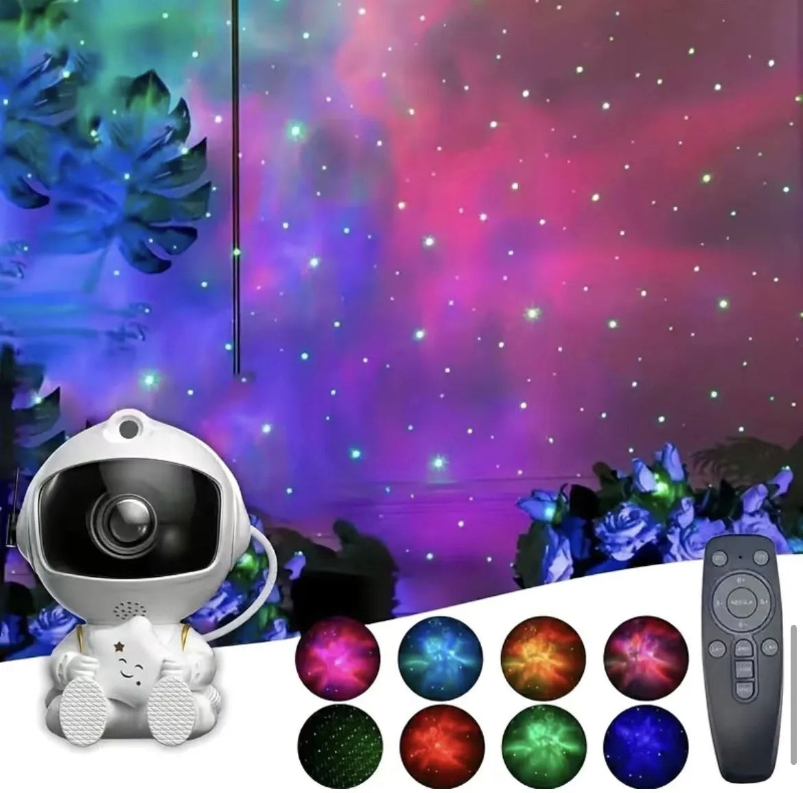 Astronaut Starry Galaxy Projector | Night Light Lamp | Space Nebula Star Projector W/Remote