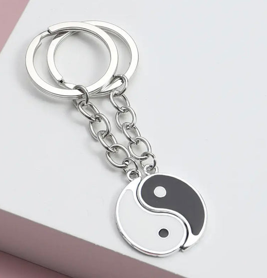 Yin Yang Balance Keychain Set | Elegant Charms for Harmony and Serenity