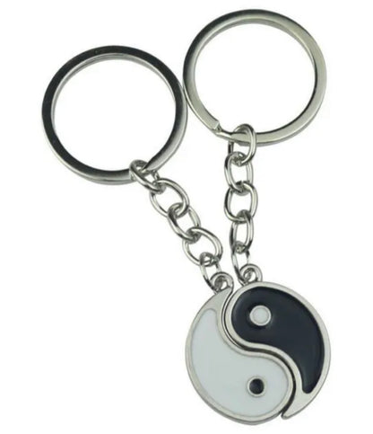 Yin Yang Balance Keychain Set | Elegant Charms for Harmony and Serenity