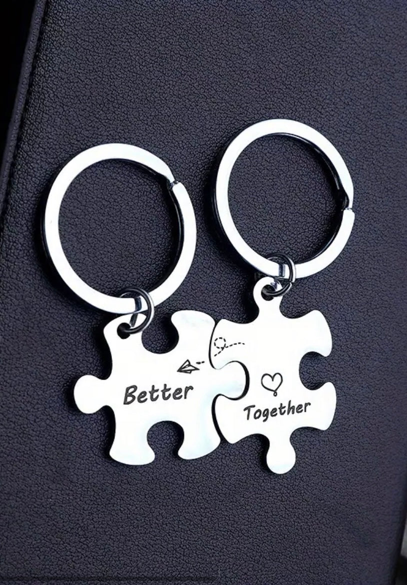 Celebrate Togetherness with ‘Better Together’ Puzzle Piece Keychain Set